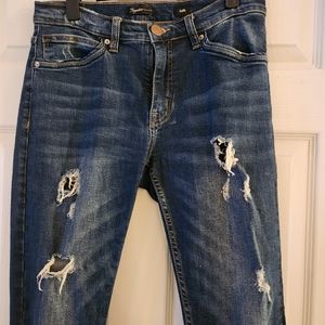 Distressed Ankle Jean Sz 6